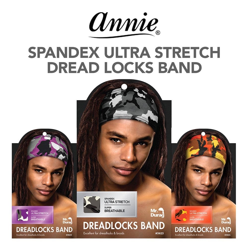 Mr. Durag Spandex Ultra Stretch Dread Locks Band - Purple Camo